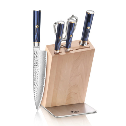 KITA SERIES 6pc HUA Block Set X-7 Damascus Steel