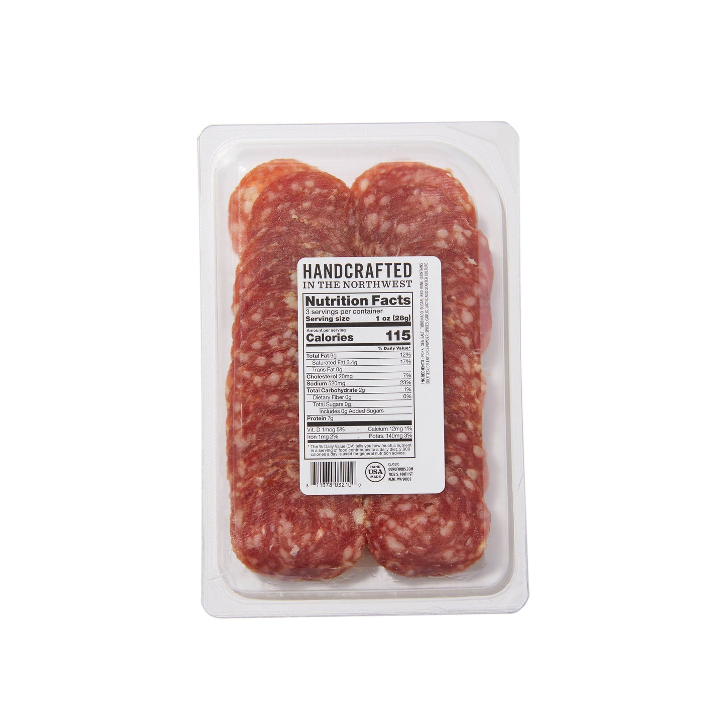 Uncured Classic Salami Slices