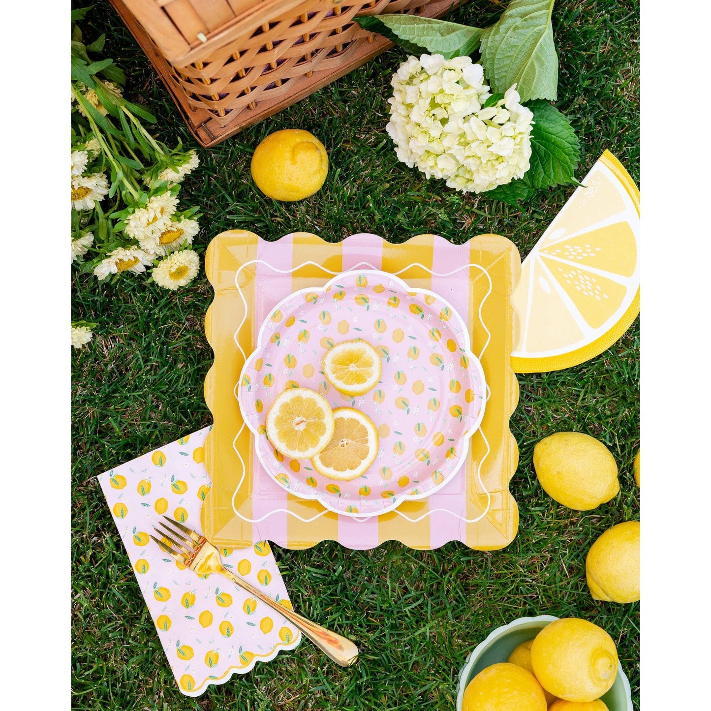 Lemons Paper Dinner Napkin