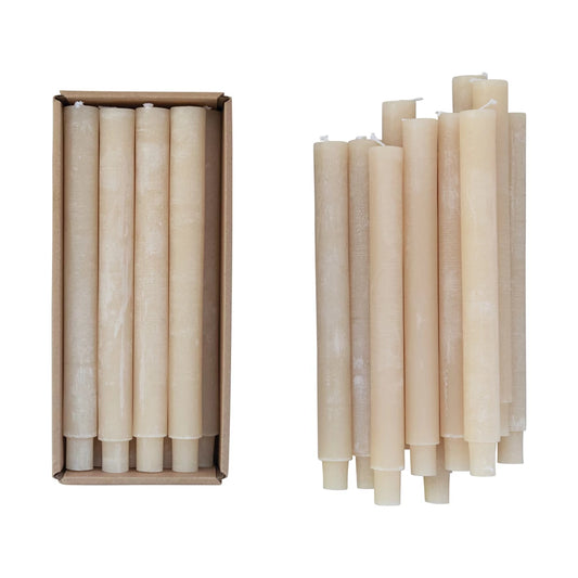 Unscented Taper Candle, Powder Finish