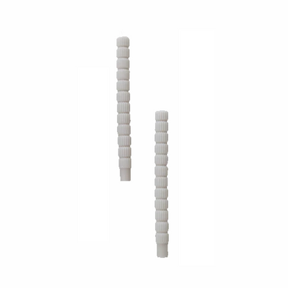 Unscented Sculpted Taper Candles, Grey