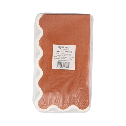 Rust Ric Rac Dinner Paper Napkins