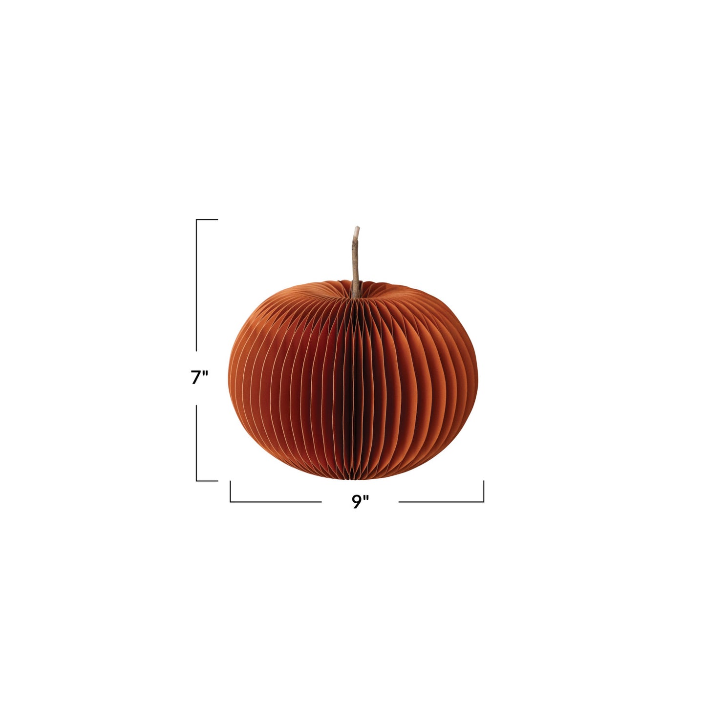 Honeycomb Paper Pumpkin