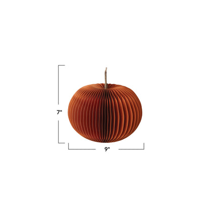 Honeycomb Paper Pumpkin