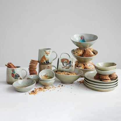 Woodland Animal Stoneware Dish