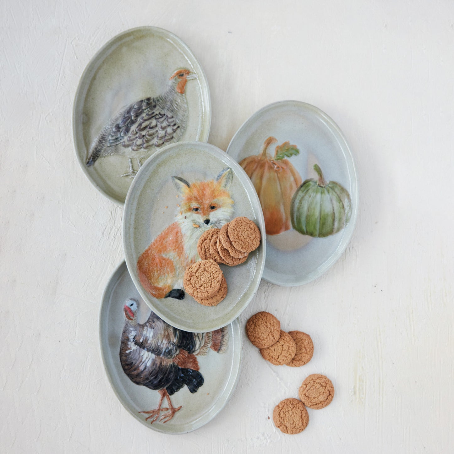 Woodland Harvest Stoneware Platter