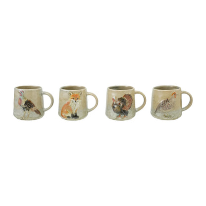 Wildlife Stoneware Mug, 16 oz