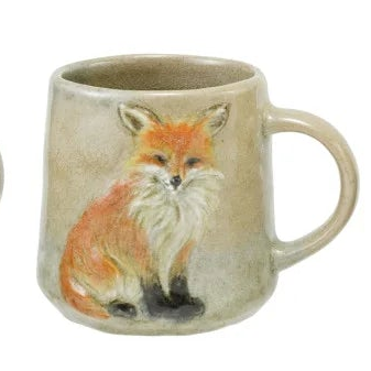 Wildlife Stoneware Mug, 16 oz