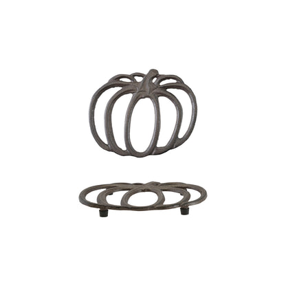Cast Iron Pumpkin Shaped Trivet