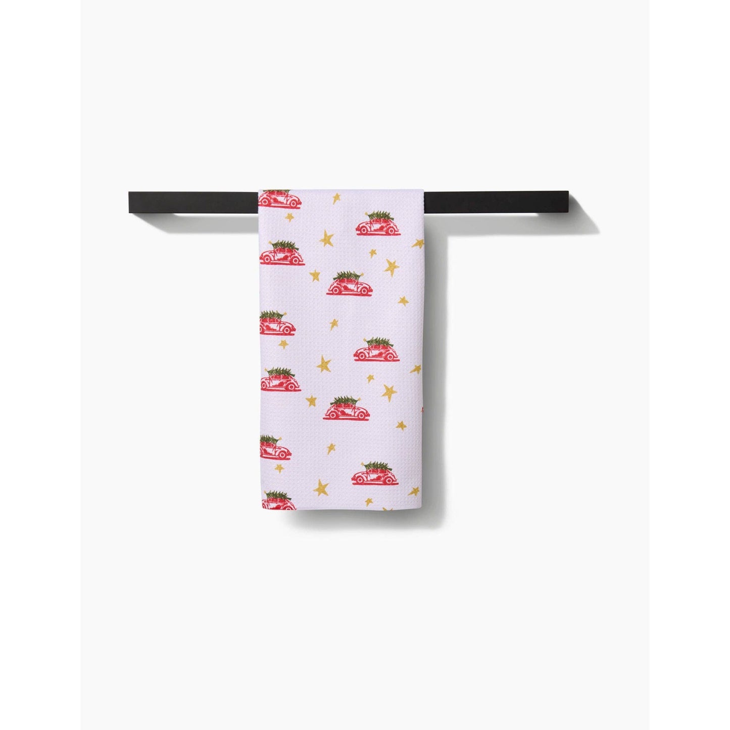 Christmas Bug Geometry Tea Towel