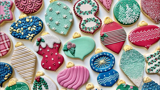 Christmas Tree Ornament Cookie Decorating