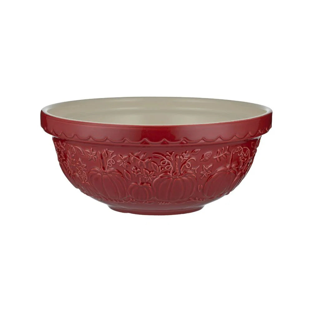 Mason Cash In The Pumpkin Patch S18 Burgundy Mixing Bowl (2.85 Qt)