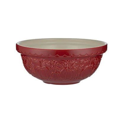 Mason Cash In The Pumpkin Patch S18 Burgundy Mixing Bowl (2.85 Qt)