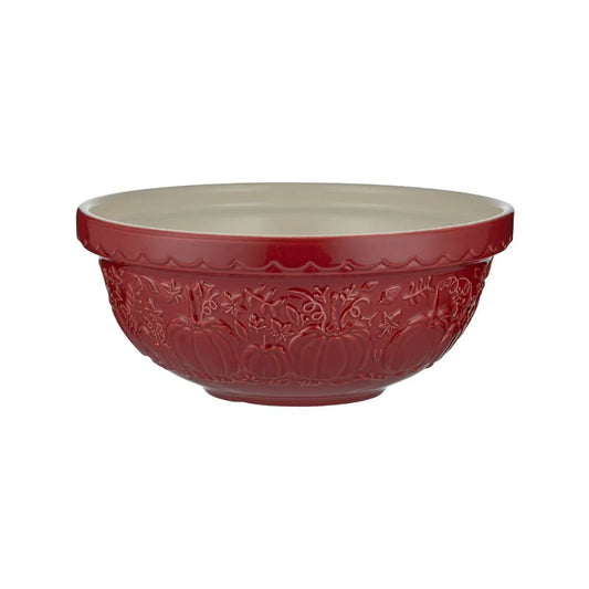 Mason Cash In The Pumpkin Patch S18 Burgundy Mixing Bowl (2.85 Qt)