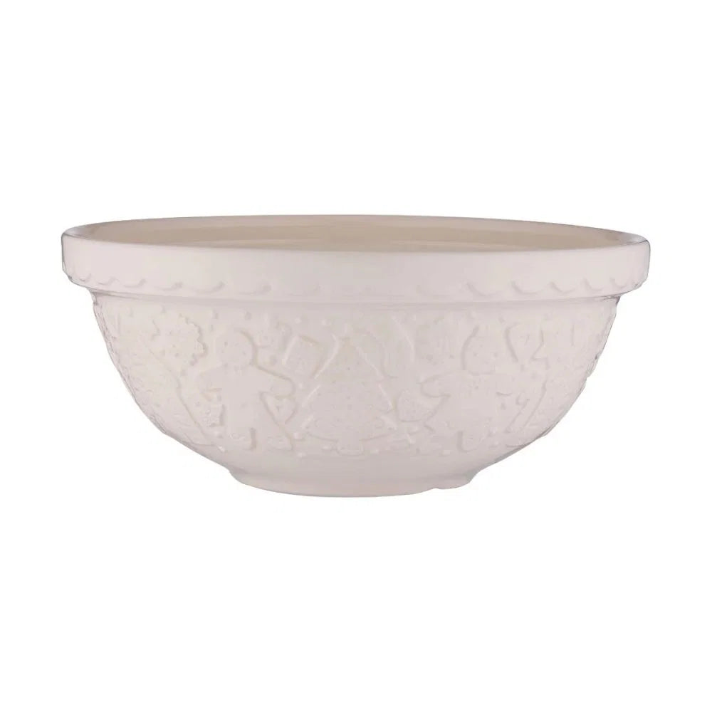 Mason Cash Seasonal Gingerbread Lane Size 18 Cream Mixing Bowl (2.85 Qt)