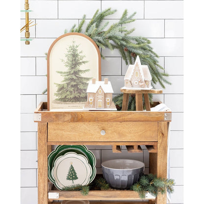 Christmas Lane Plates, Set of 9