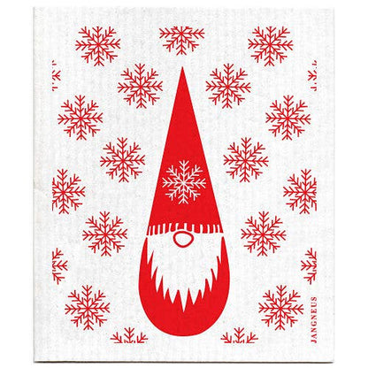 Swedish Dishcloth - Tomte - Red