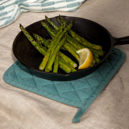 Lagoon Blue Stonewash Potholder