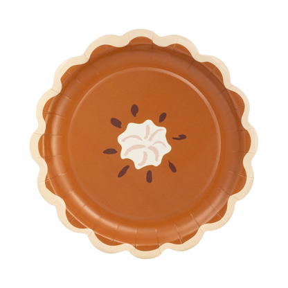 Pumpkin Pie Paper Plates
