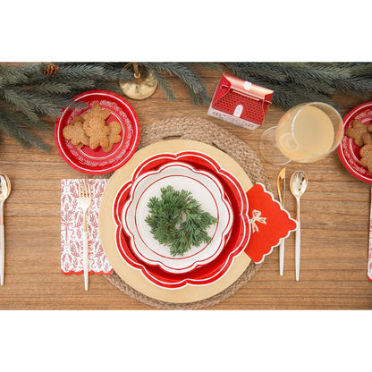 Red Bough Pattern Dinner Napkin