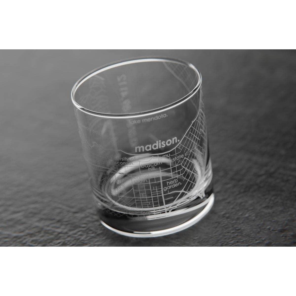 Tallahassee Florida State University College Town Etched Whiskey Rocks Glass - 11 oz