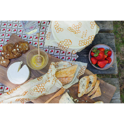 Bee's Wrap Bread Wrap - Honeycomb Pattern