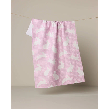 Sweet Bunny Geometry Tea Towel