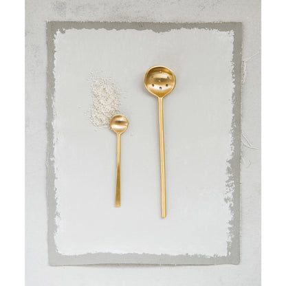 Brass Condiment Spoon