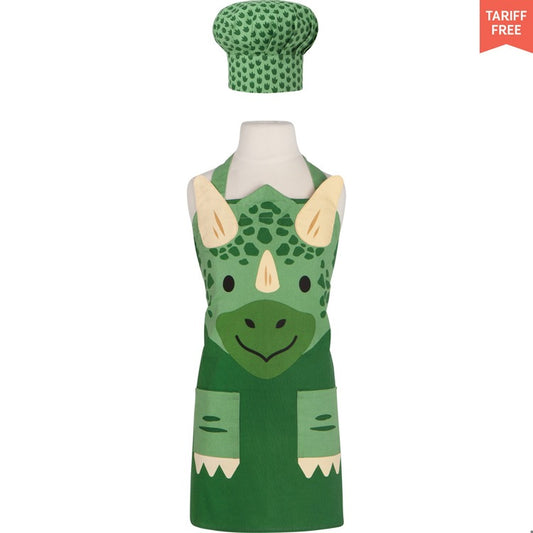 Dino Kid's Apron & Hat Set