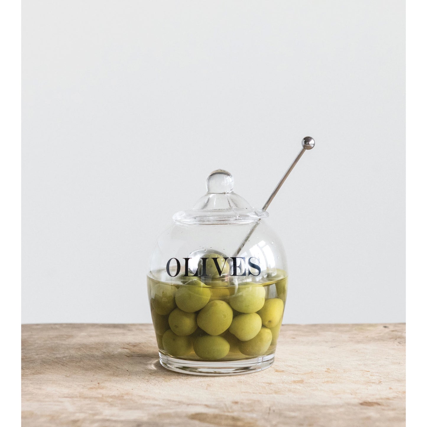 Glass Jar with Slotted Spoon Food Storage Browns Kitchen