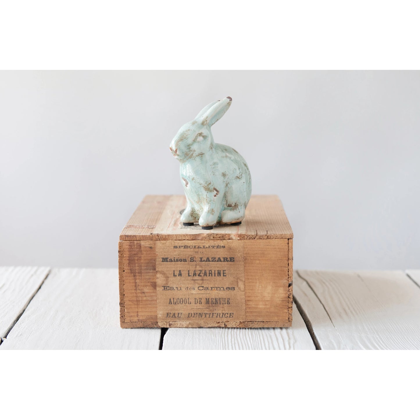 Distressed Terracotta Rabbit