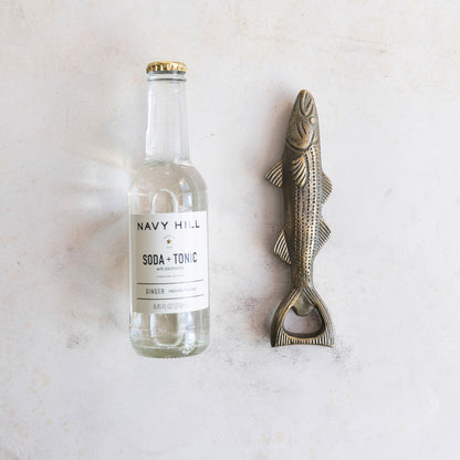 Cast Aluminum Fish Bottle Opener