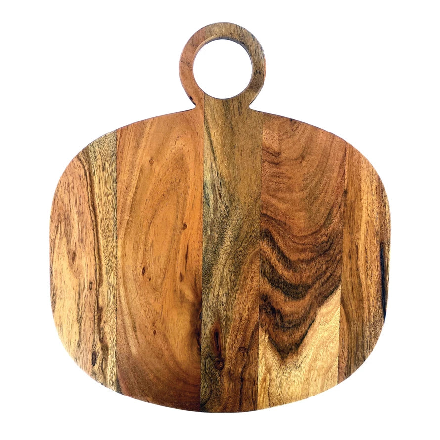 Acacia Wood CheeseCutting Board with Round Handle