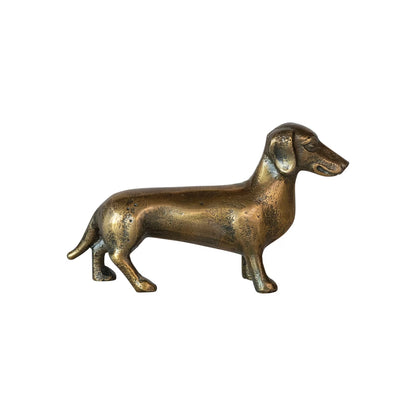 Bronze Finished Dachshund Figurine