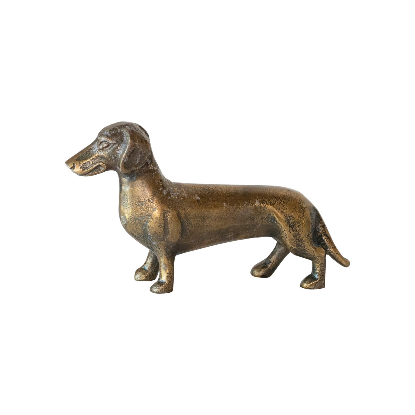 Bronze Finished Dachshund Figurine