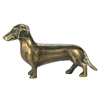 Bronze Finished Dachshund Figurine