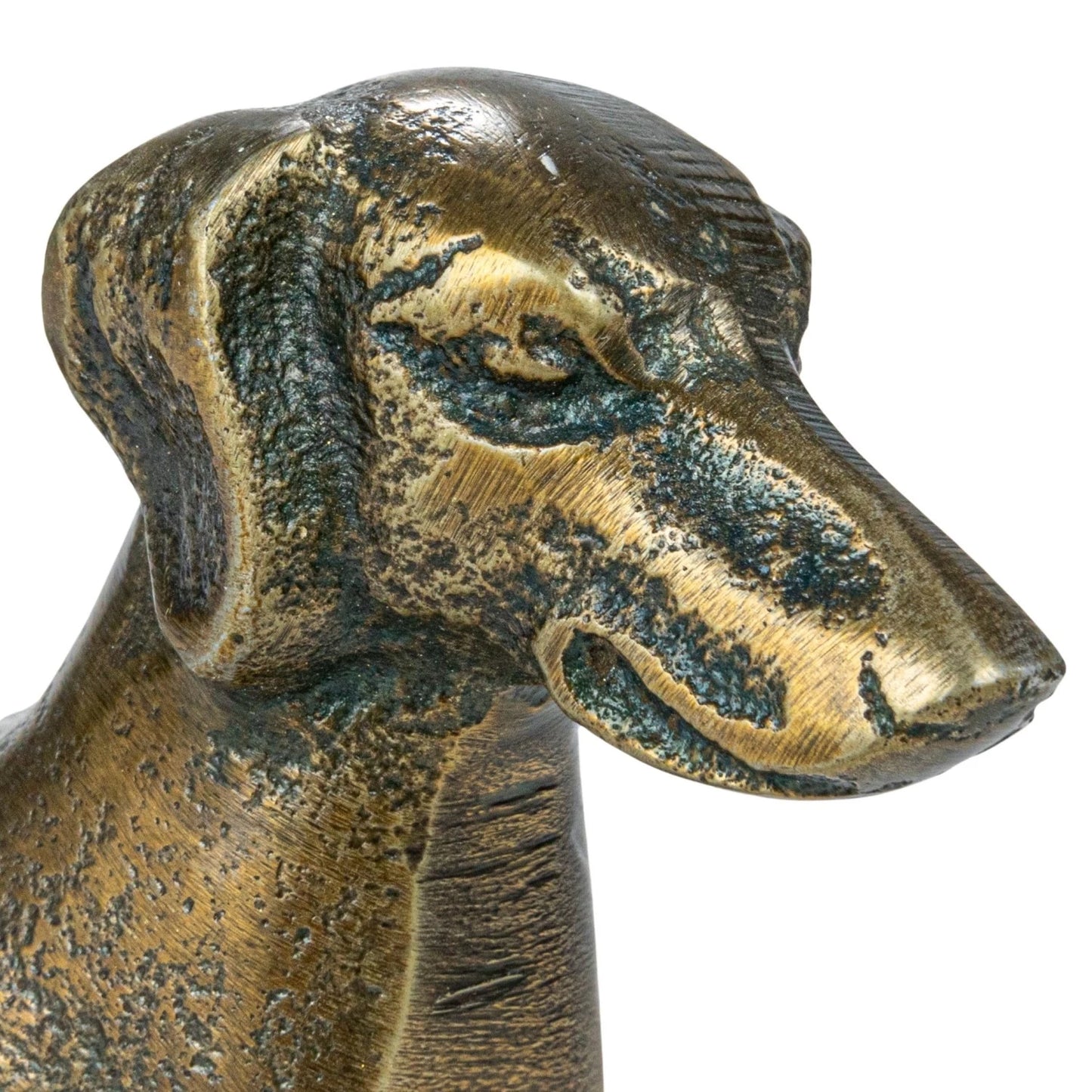 Bronze Finished Dachshund Figurine