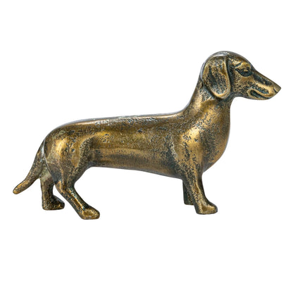 Bronze Finished Dachshund Figurine