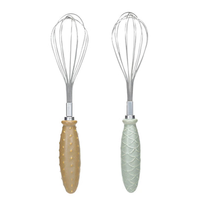 Embossed Ceramic + Stainless Steel Whisk