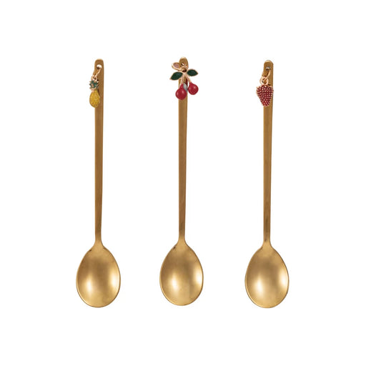 Gold Spoon With Charm