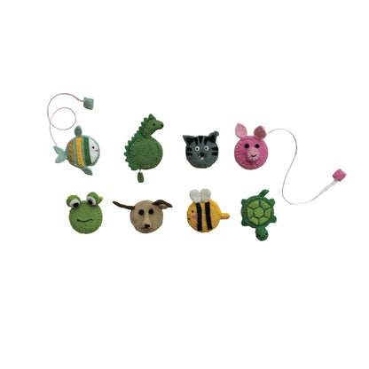 Handmade Embroidered Animal Shaped Tape Measure