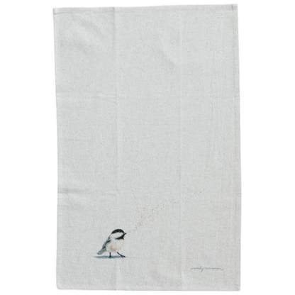 Painted Bird Cotton & Linen Printed Tea Towel, 4 Styles