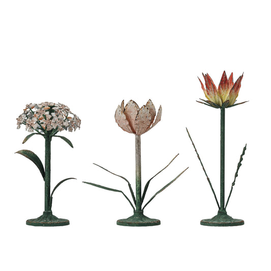Flower Shaped Metal Candle Holder