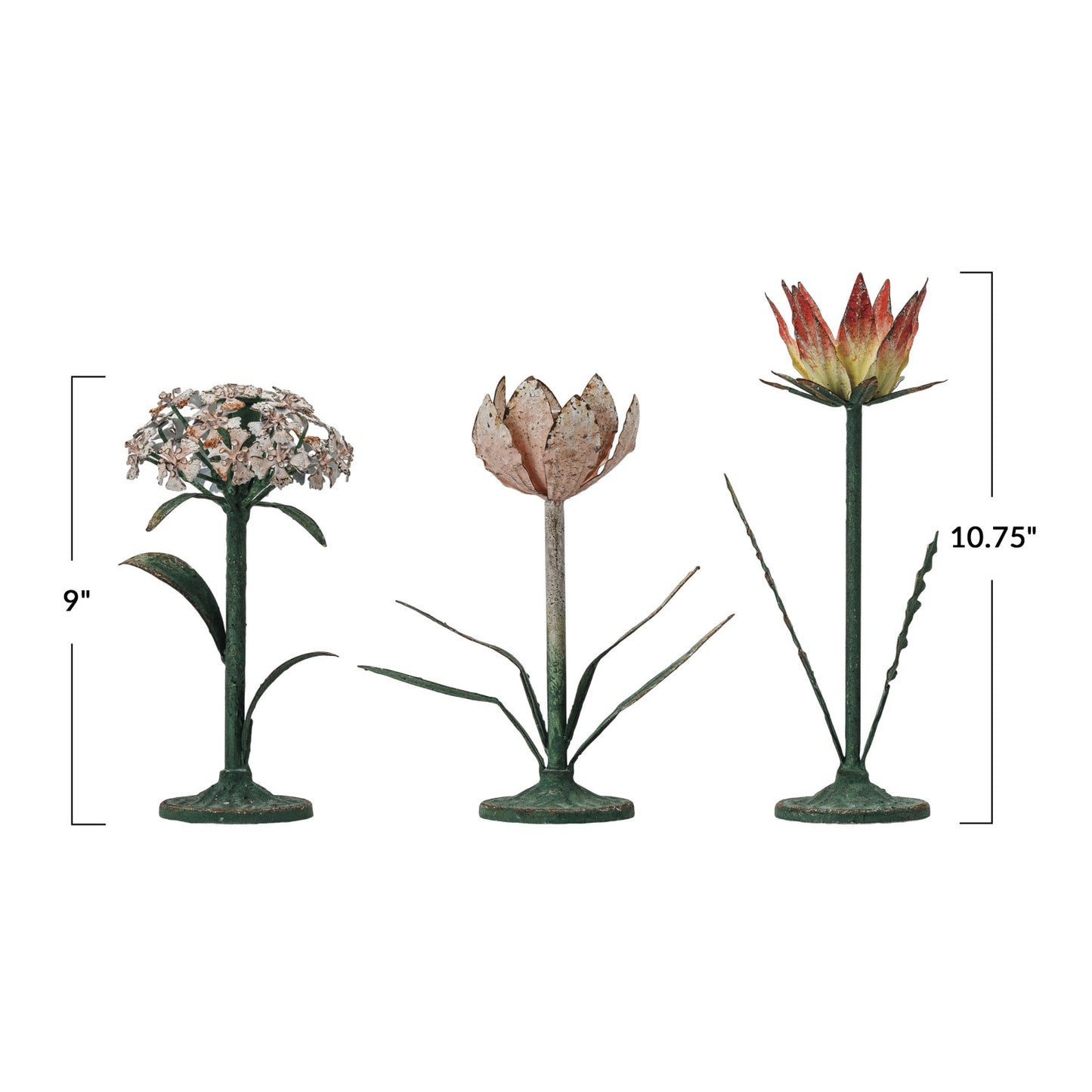 Flower Shaped Metal Candle Holder
