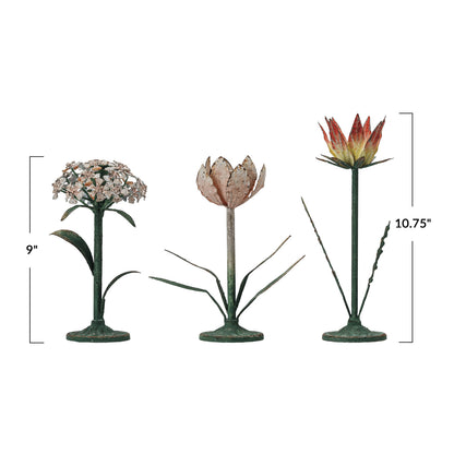 Flower Shaped Metal Candle Holder