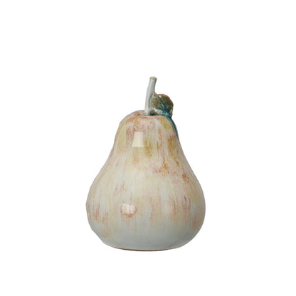 Reactive Color Ceramic Pear Statue