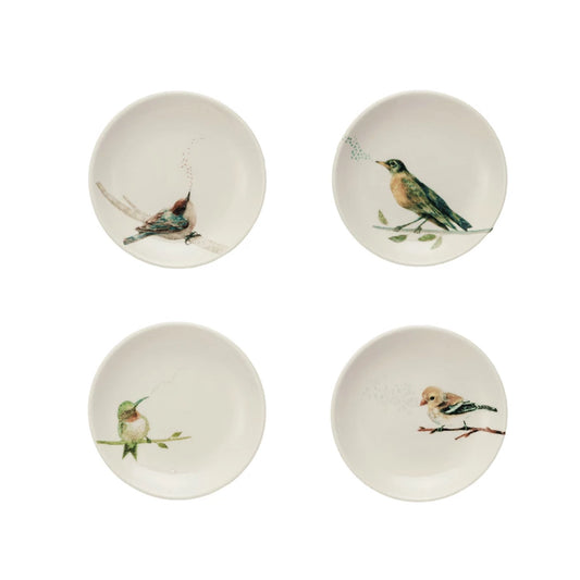 Painted Bird 4" Mini Plates