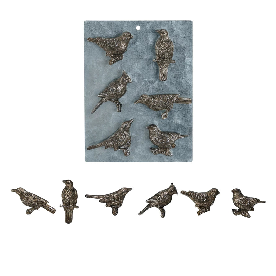 Pewter Bird Shaped Magnets