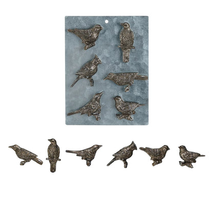 Pewter Bird Shaped Magnets