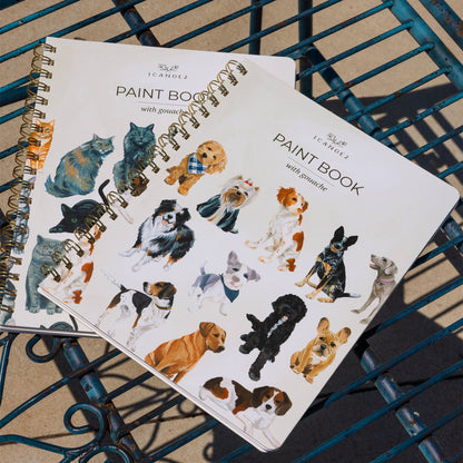 Furry Friends Dogs Learn-To-Paint Gouache Paint Book
